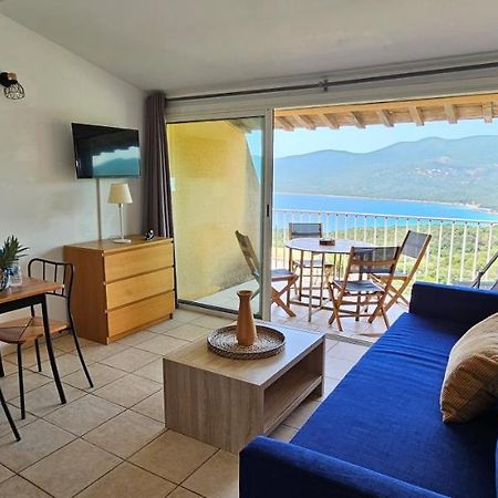 Chalereux T2 Vue Mer Et Piscine Alba Rossa Serra di Ferro Bagian luar foto