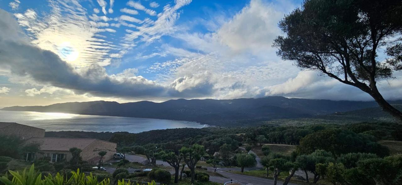 Chalereux T2 Vue Mer Et Piscine Alba Rossa Serra di Ferro Bagian luar foto